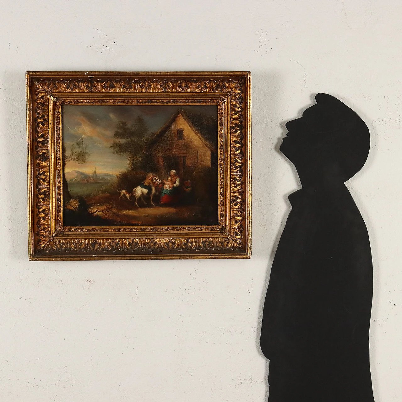 Scena di genere, olio su tela, '800 2