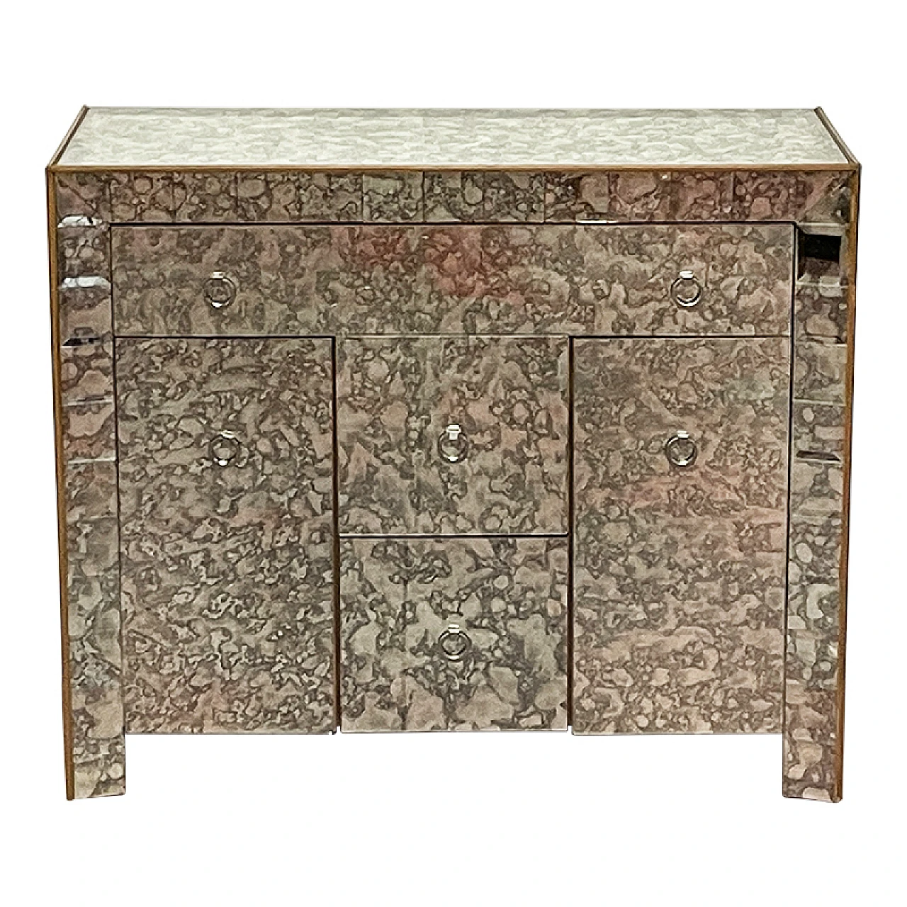 Comò specchio invecchiato 1