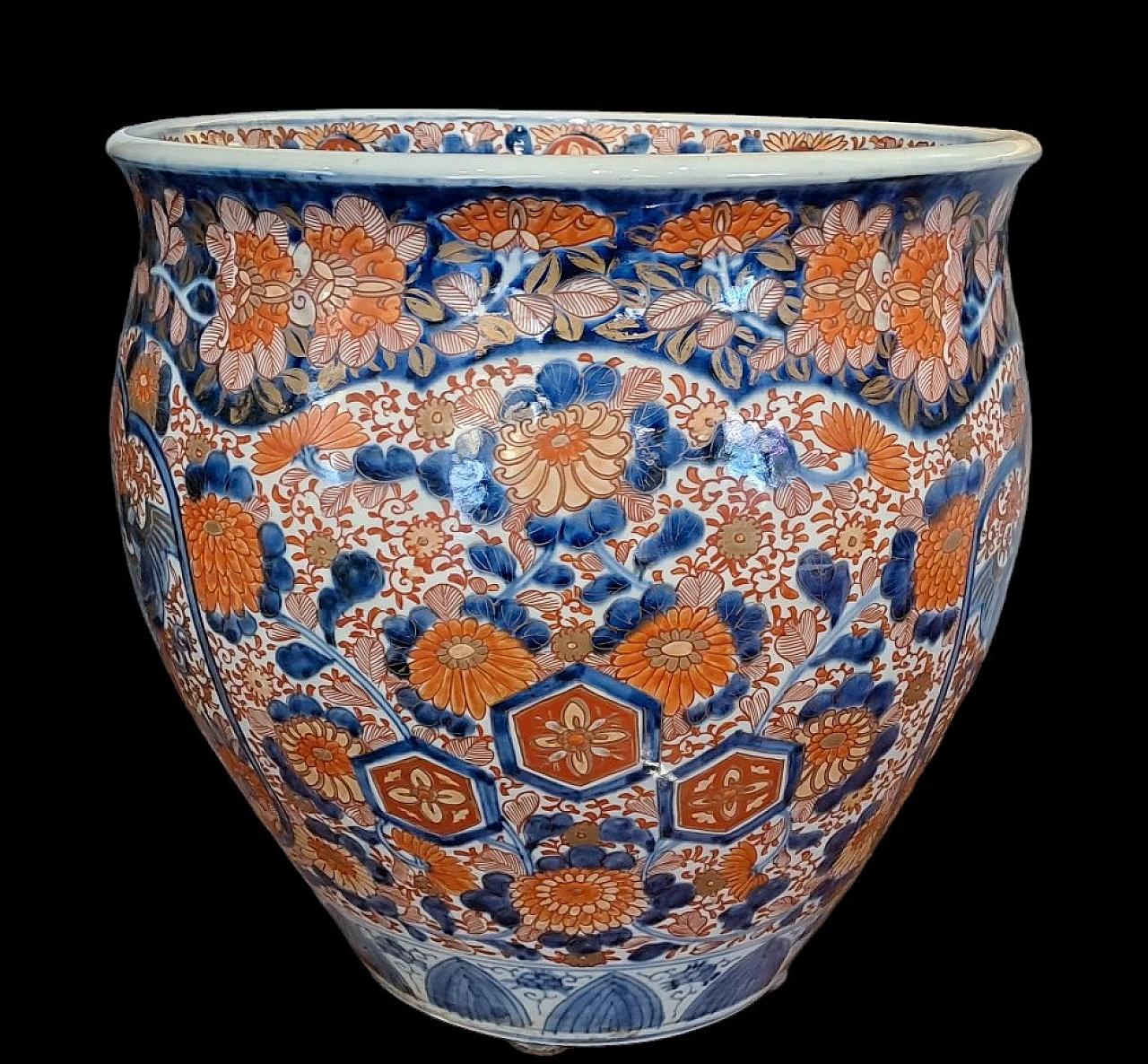 Cachepot Imari in porcellana giapponese, '800 1
