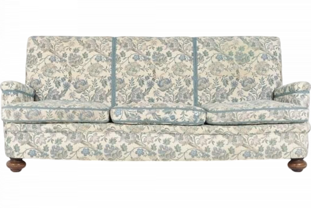 Mid-Century Sofa in Floral Fabric, 1950s, Sweden 12