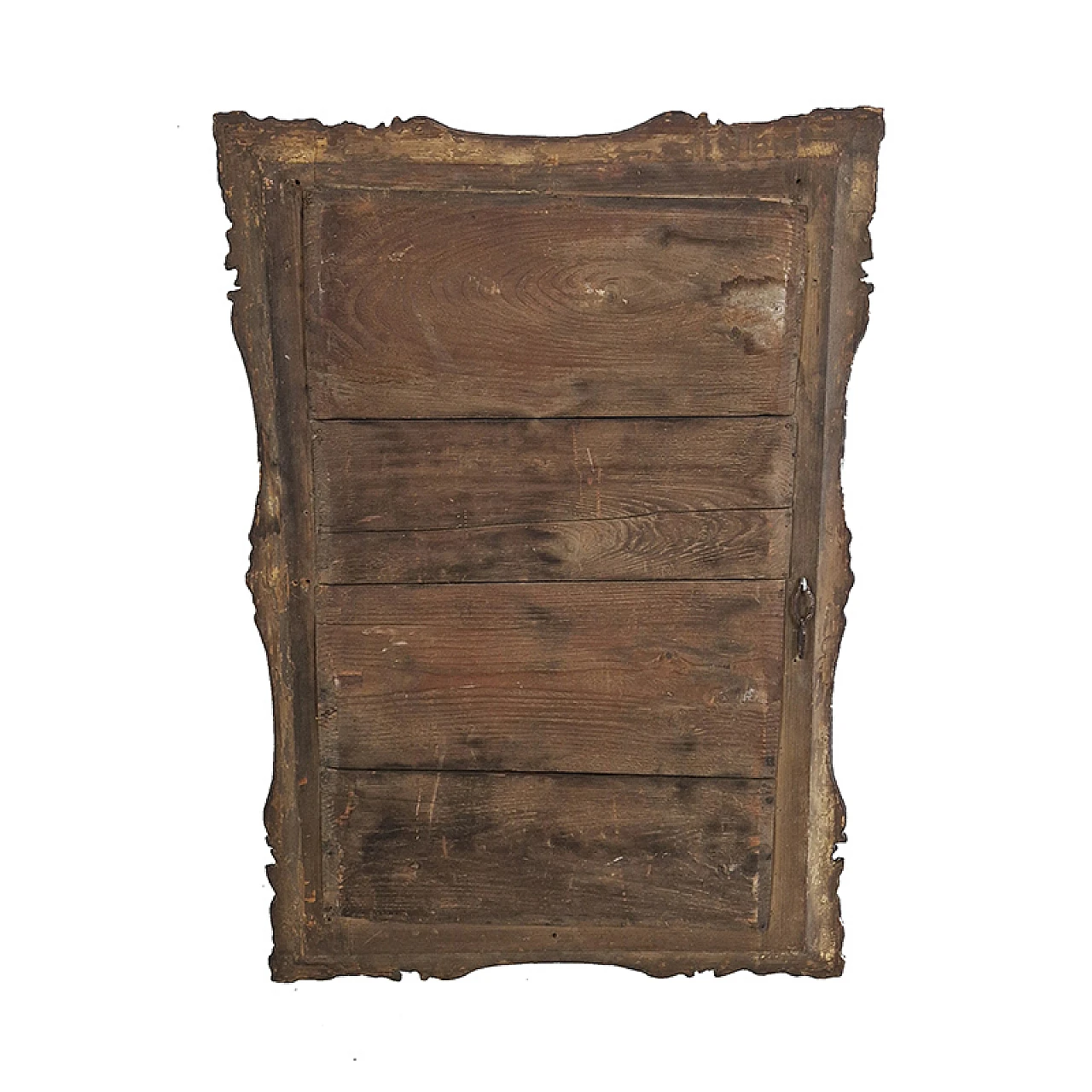 Specchiera in legno dorata, anni '50 2