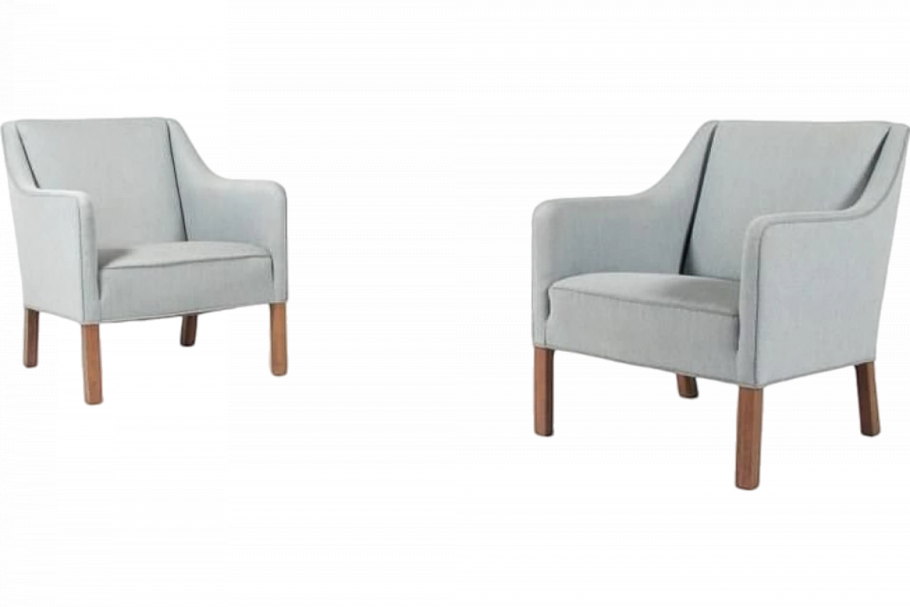 Danish Modern Club Chairs from Einar Larsen, 1950s, Set of 2 11