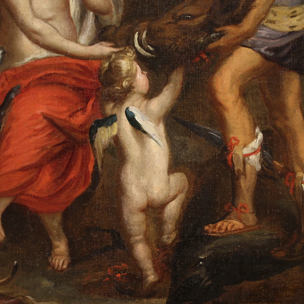 Painting Meleager offers the head of the girdle, 17th century 4
