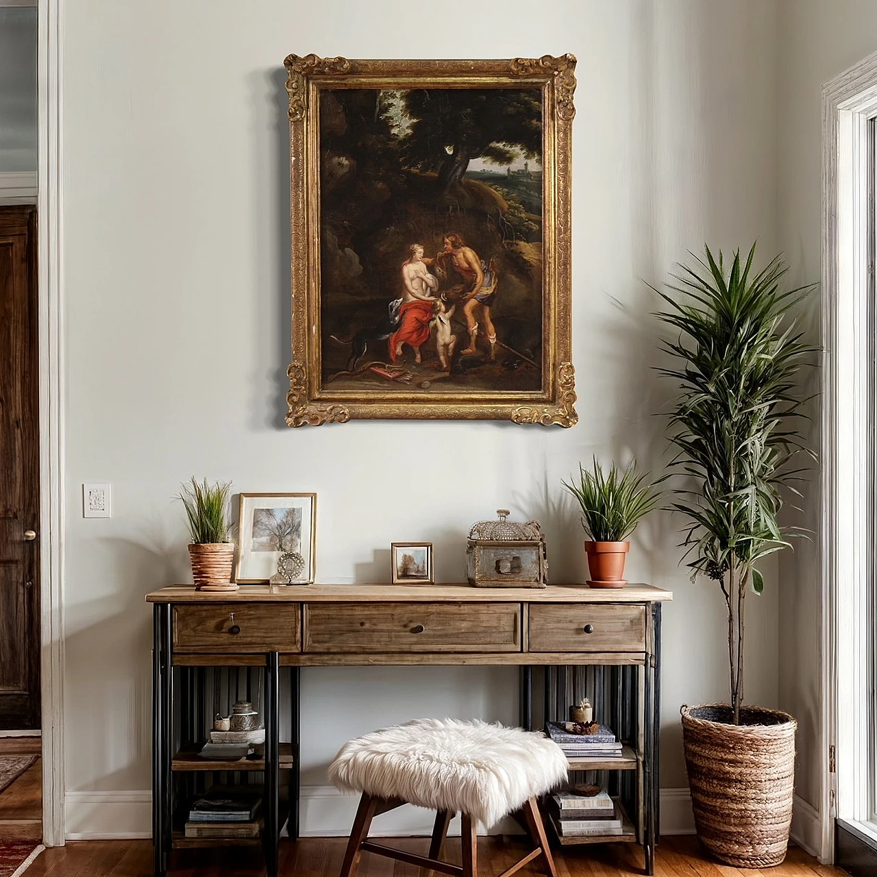 Painting Meleager offers the head of the girdle, 17th century 6