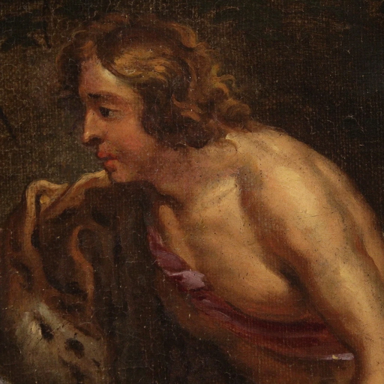 Painting Meleager offers the head of the girdle, 17th century 12