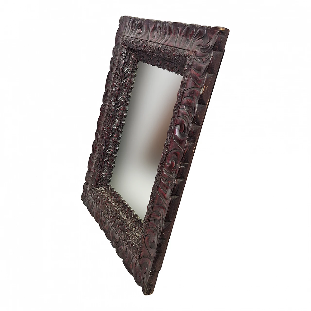 Mirror with carved wooden frame, 17th century 6