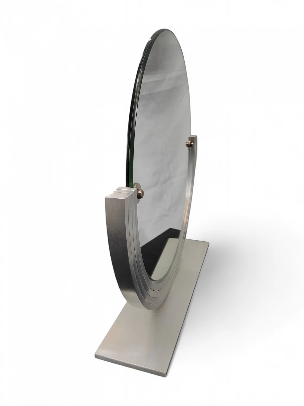 Doppio specchio rotondo rivoltabile anni '70 2