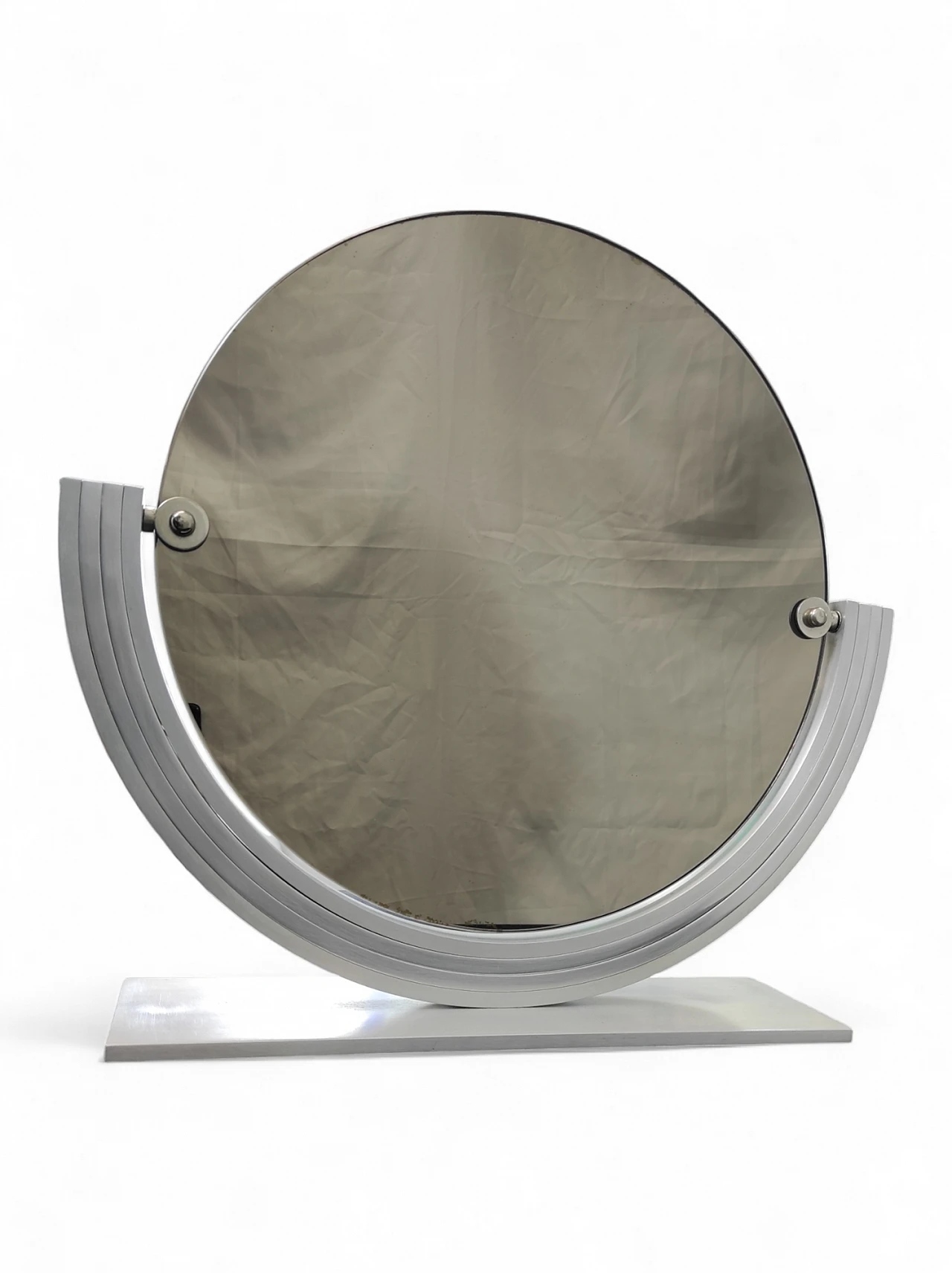 Doppio specchio rotondo rivoltabile anni '70 6