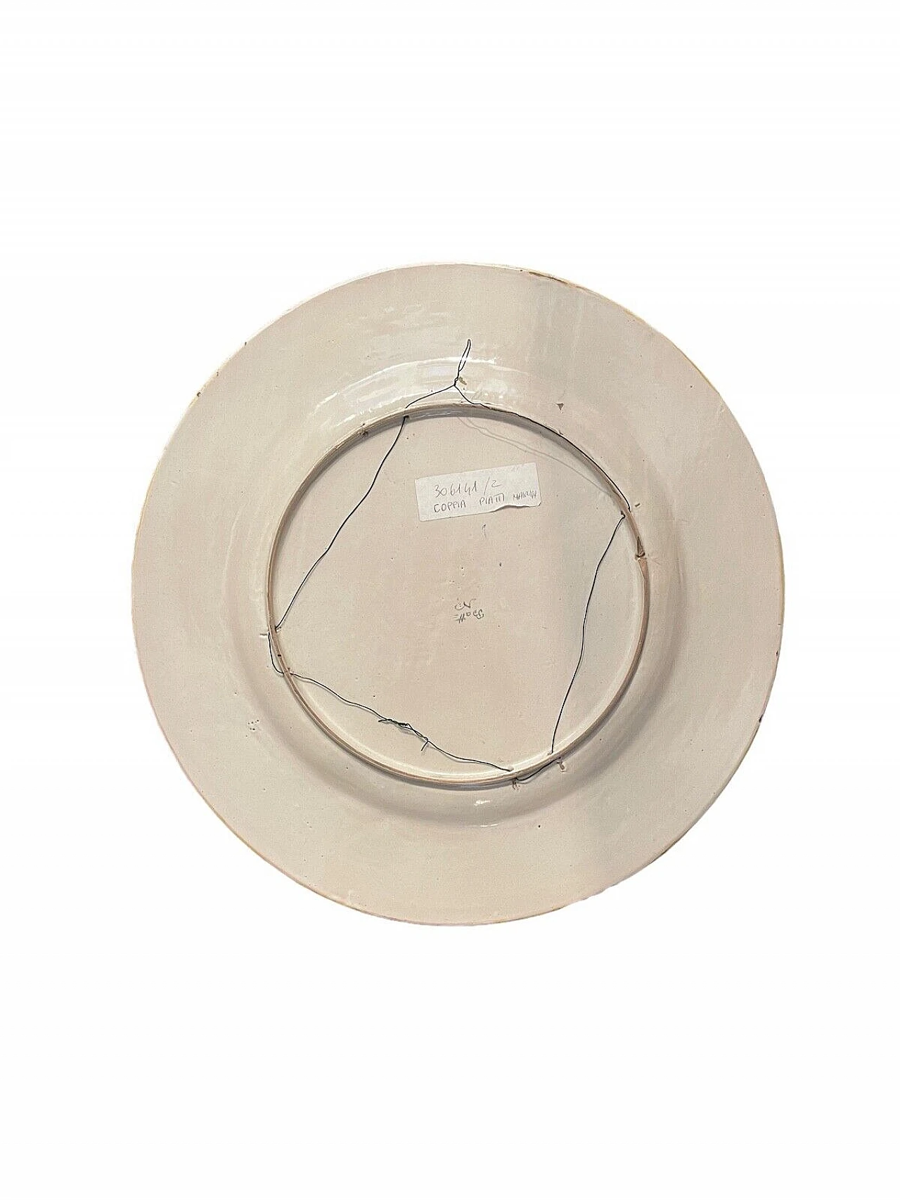 Pair of majolica plates by Battaglia, 19th century 5