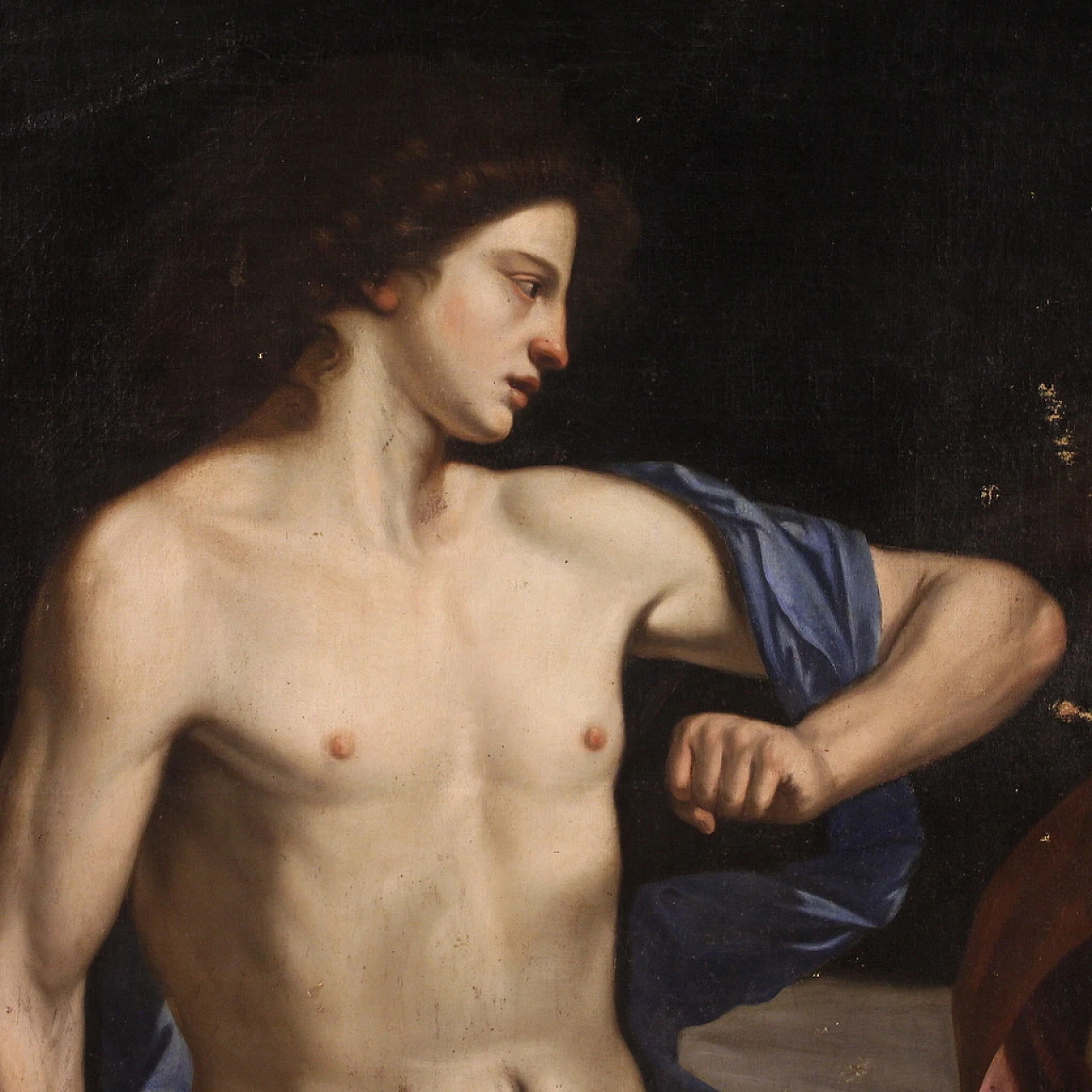 Amnon and Tamar, Baroque Emilian painting,  17th century 10