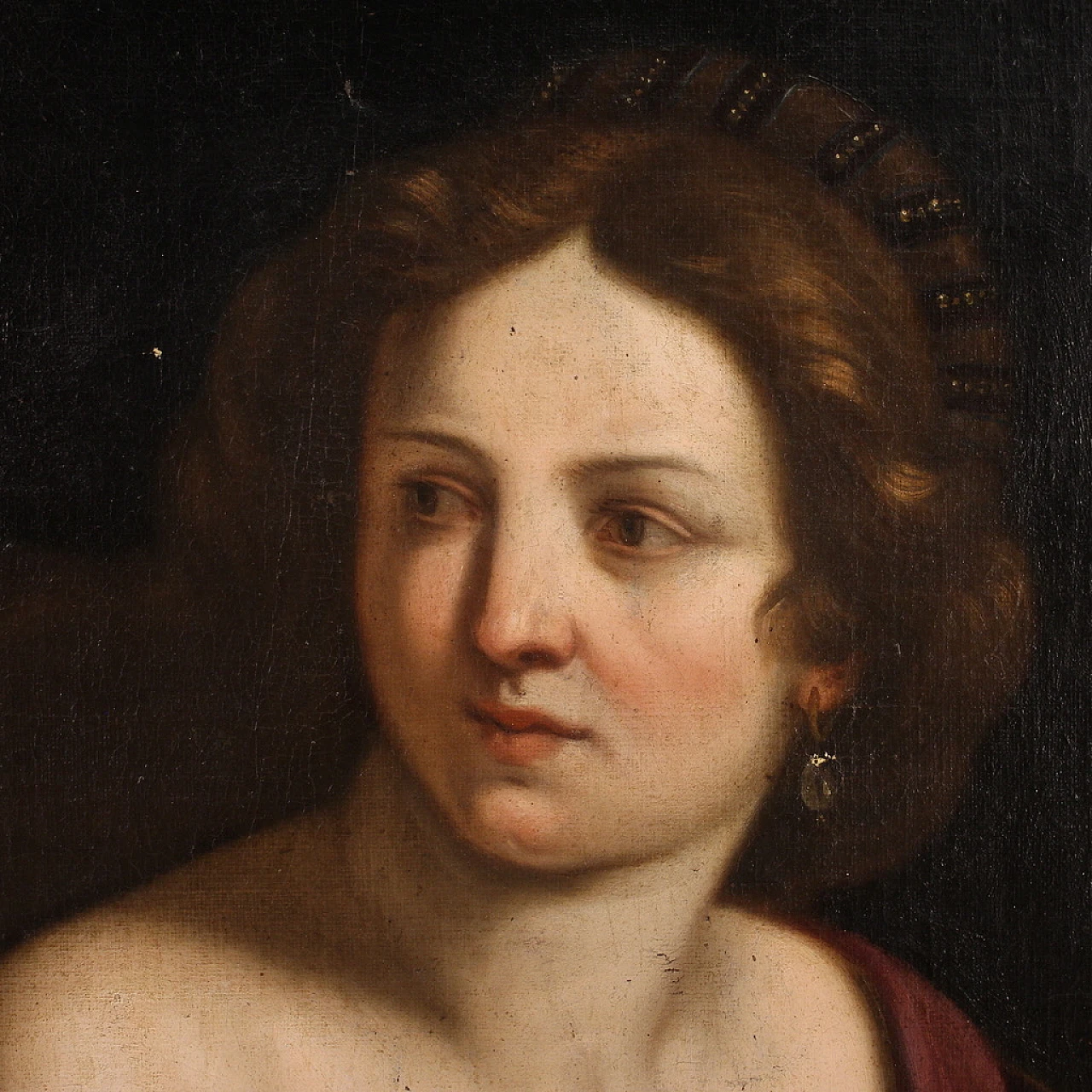 Amnon and Tamar, Baroque Emilian painting,  17th century 14