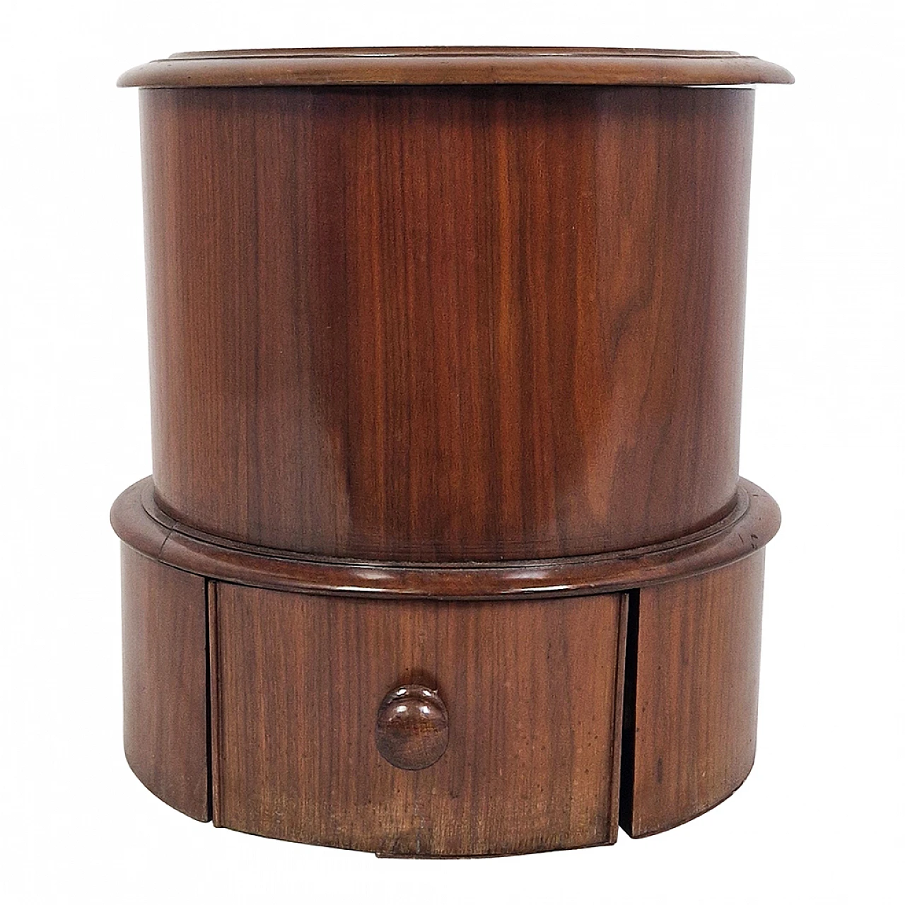 Sgabello da biblioteca Impero con cassetto, '800 1