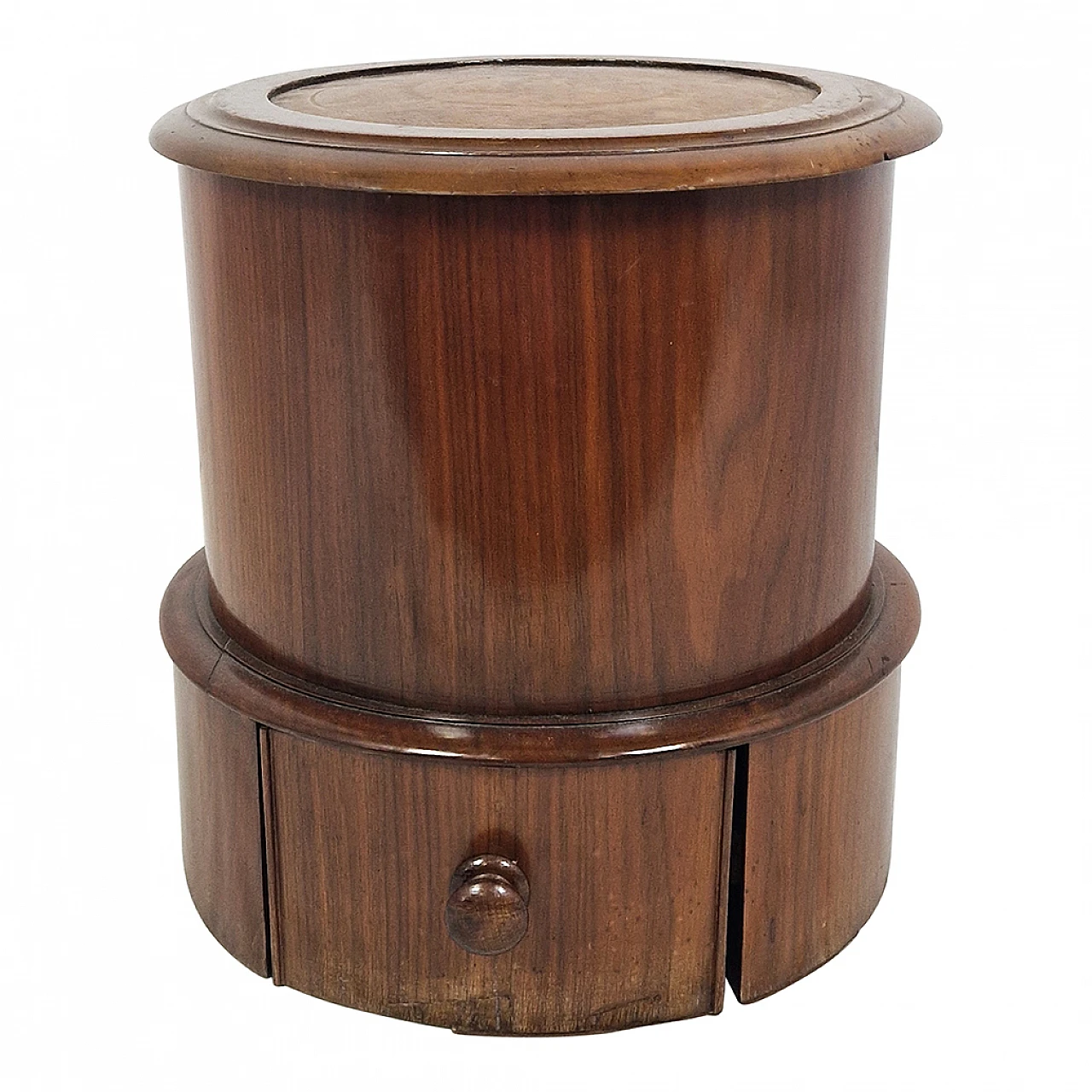 Sgabello da biblioteca Impero con cassetto, '800 2