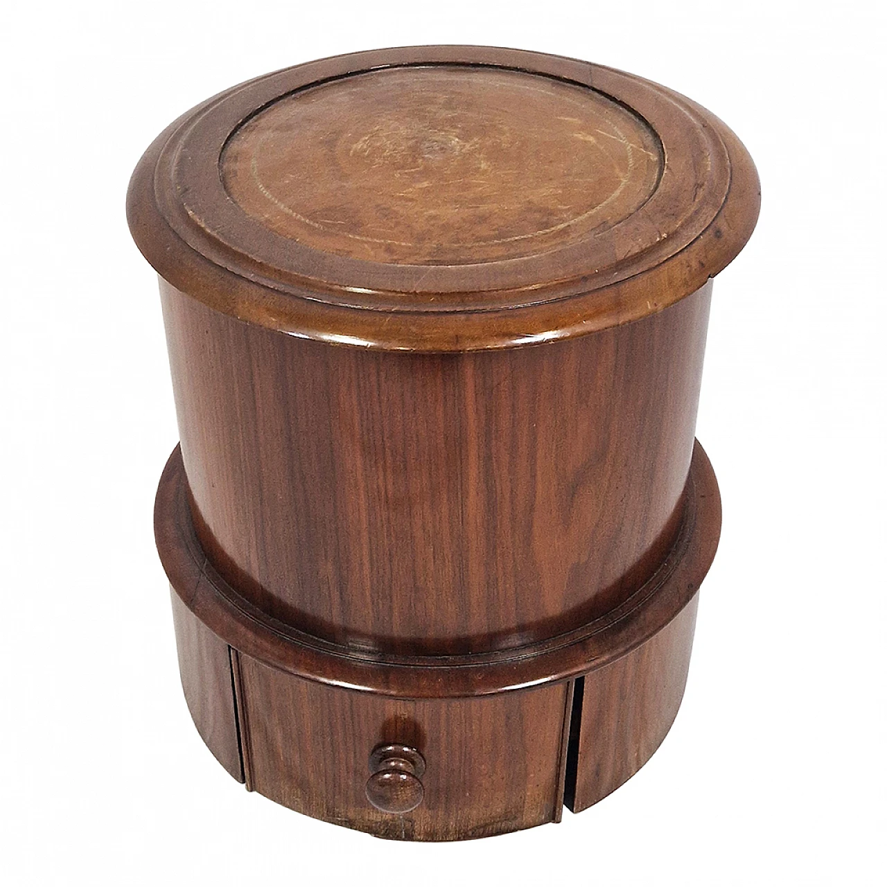 Sgabello da biblioteca Impero con cassetto, '800 3