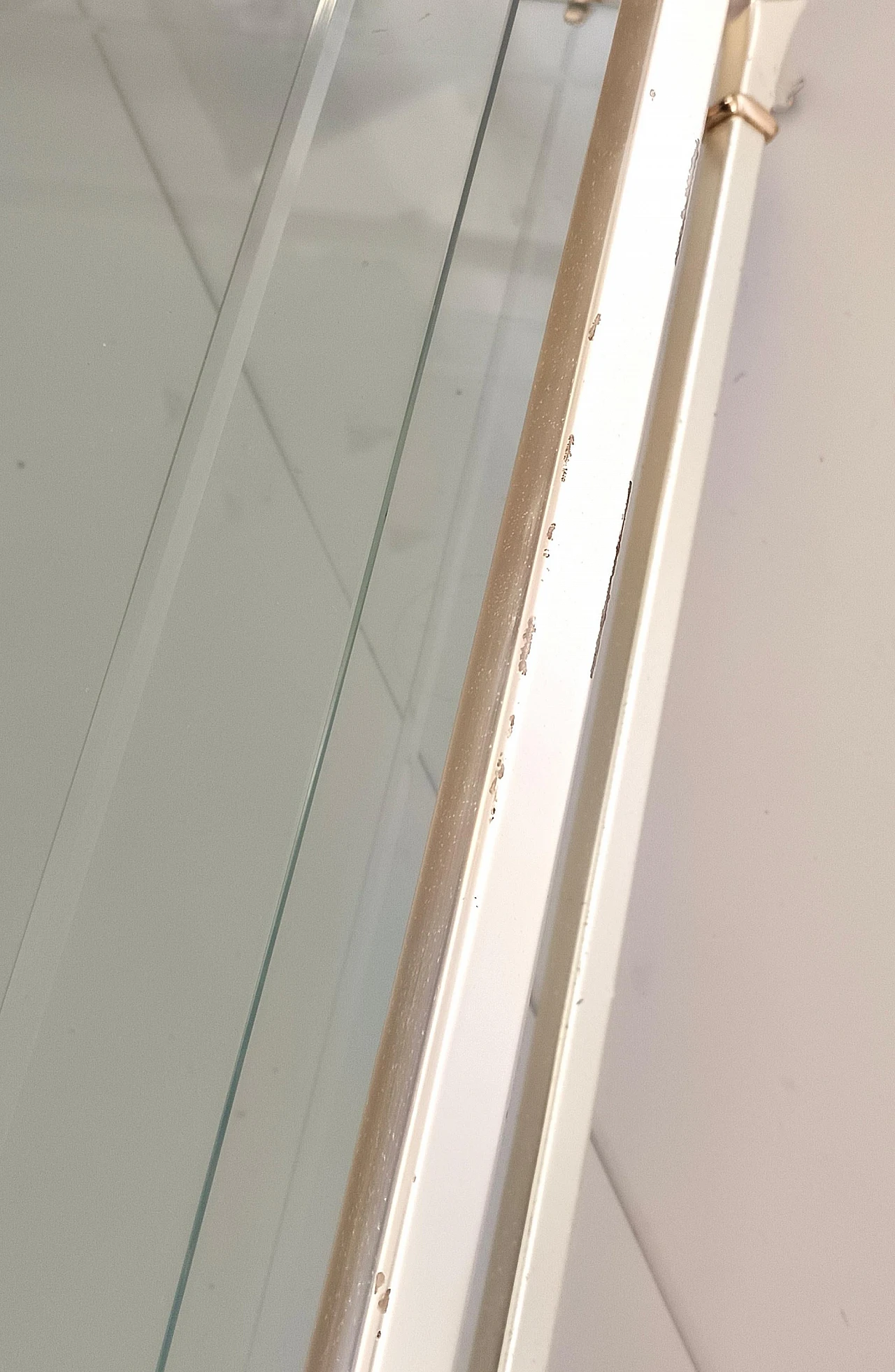 Engraved crystal and metal coffee table with lower shelf, 1990s 11