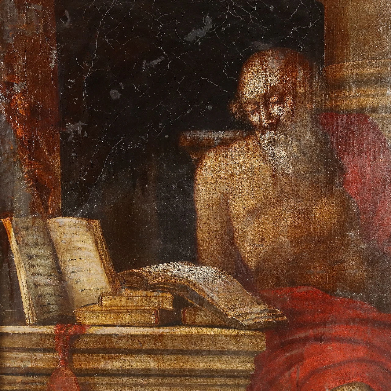 St. Jerome, oil on canvas, 17th century 3