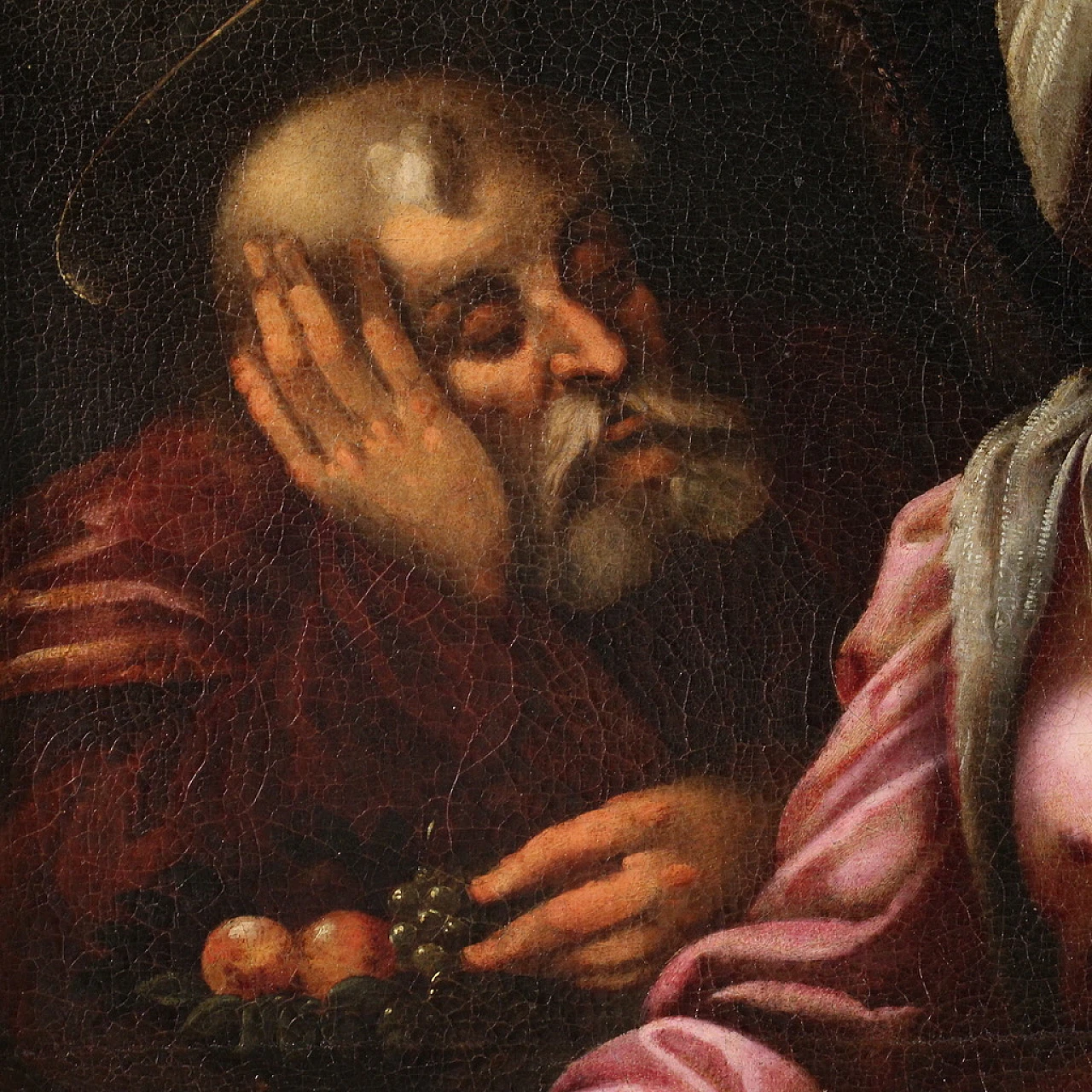 Tuscan school, Holy Family, Mannerist painting,  16th century 6