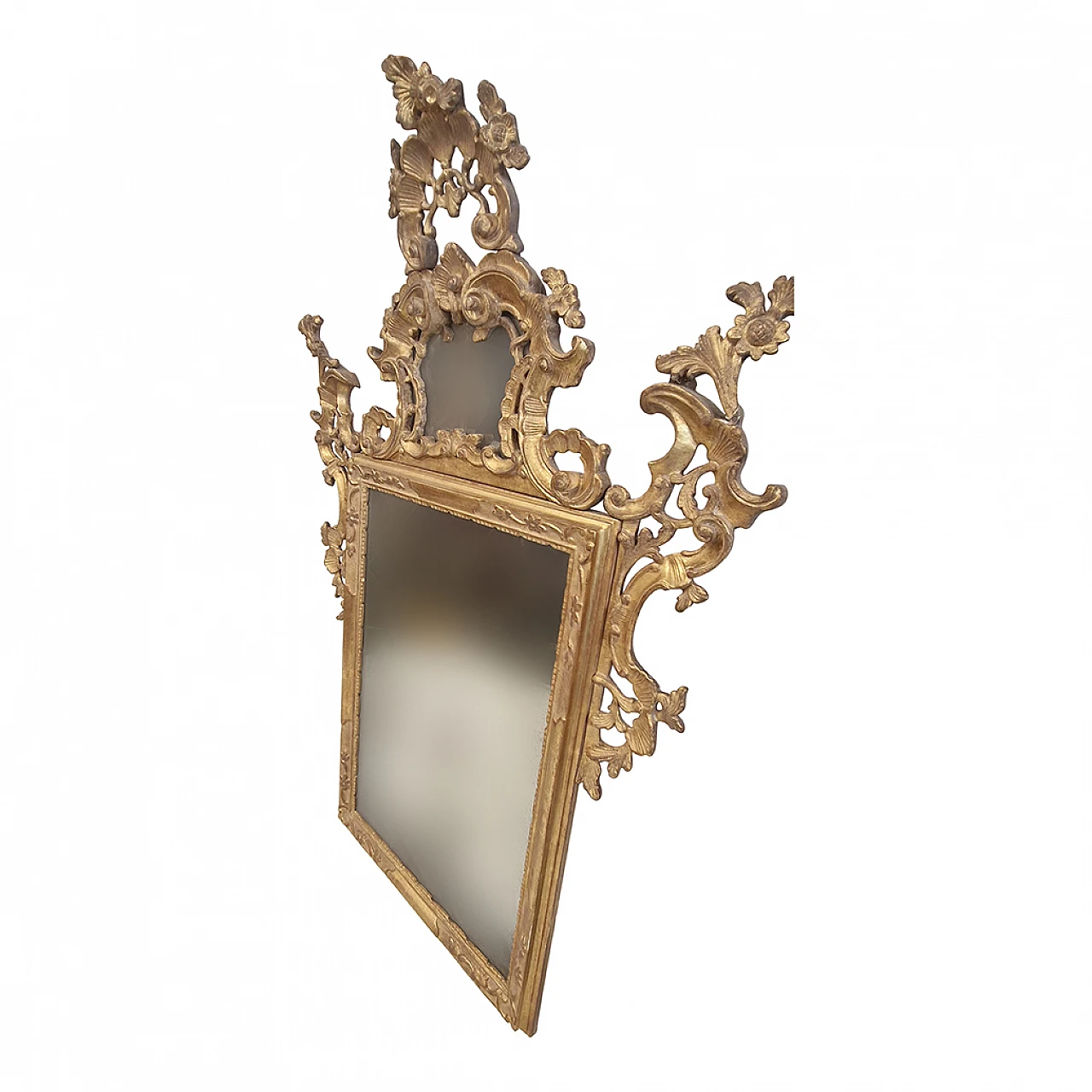 Venetian Louis XV gilded and carved mirror, 18th century 5