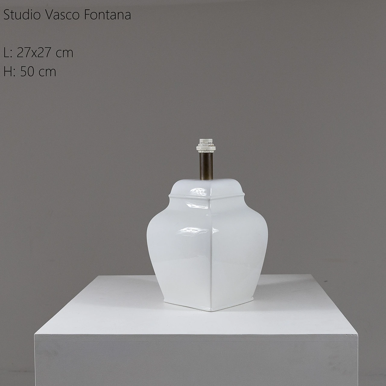 Lampada da tavolo in ceramica di Studio Vasco Fontana, anni '70 3