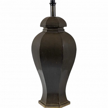 Brass table lamp, 1970s