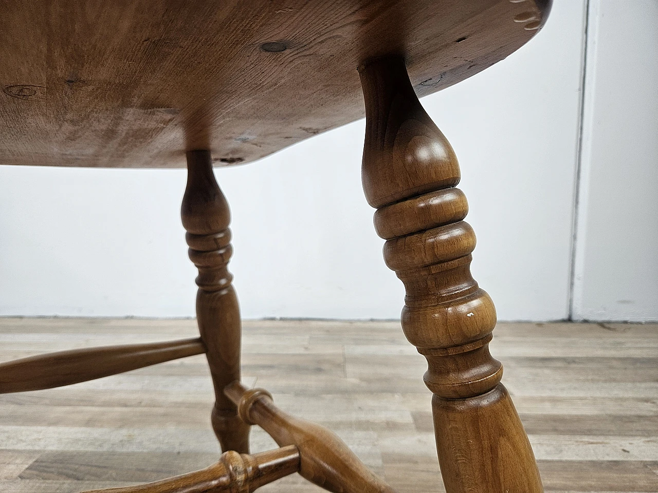 Sedia rustica in legno anni '80 13