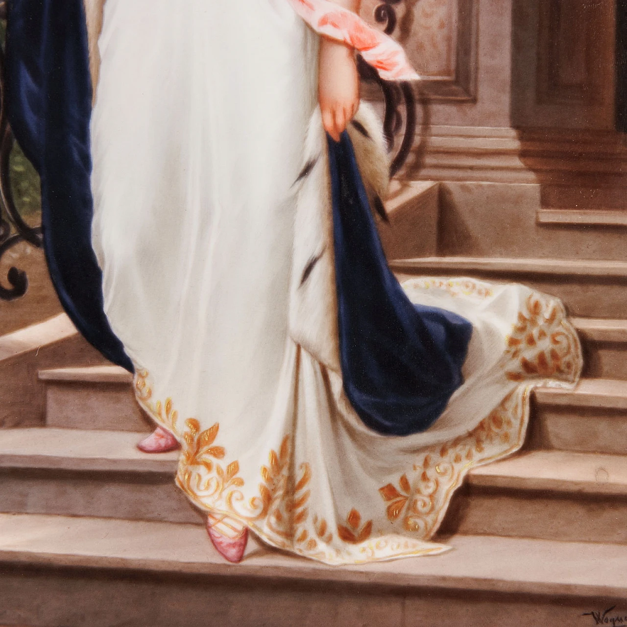 Ritratto della Regina Luisa di Prussia, dipinto su porcellana, '800 4