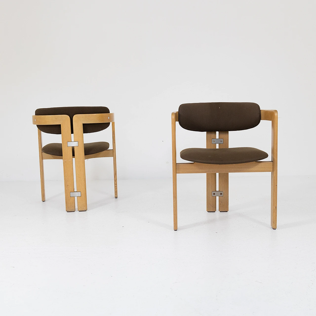 Pair of Pamplona chairs by Augusto Savini for Pozzi, 1960s 5