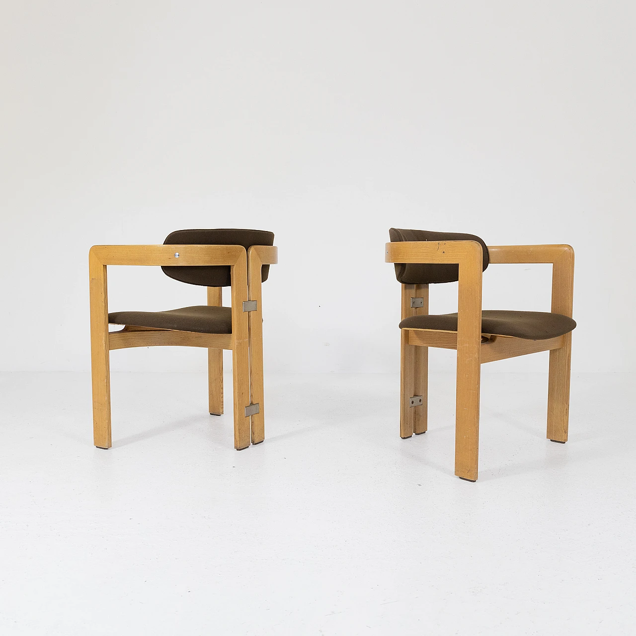 Pair of Pamplona chairs by Augusto Savini for Pozzi, 1960s 6