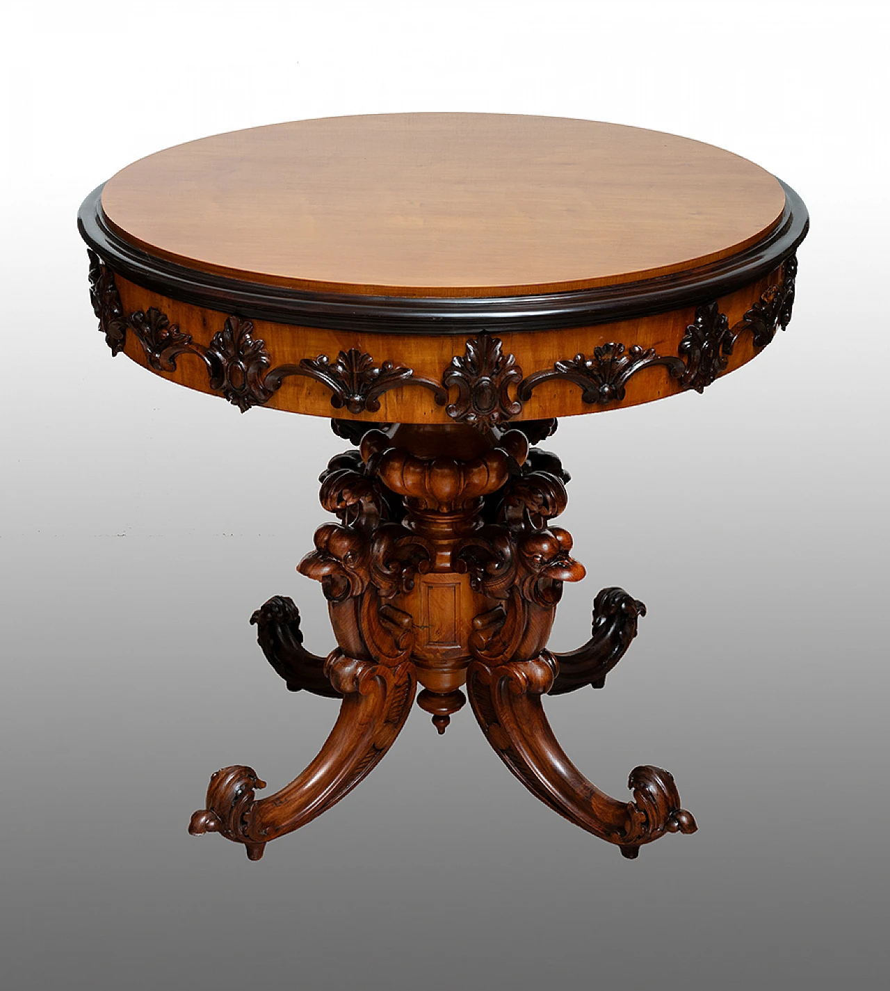 Louis Philippe round coffee table, 19th century 1