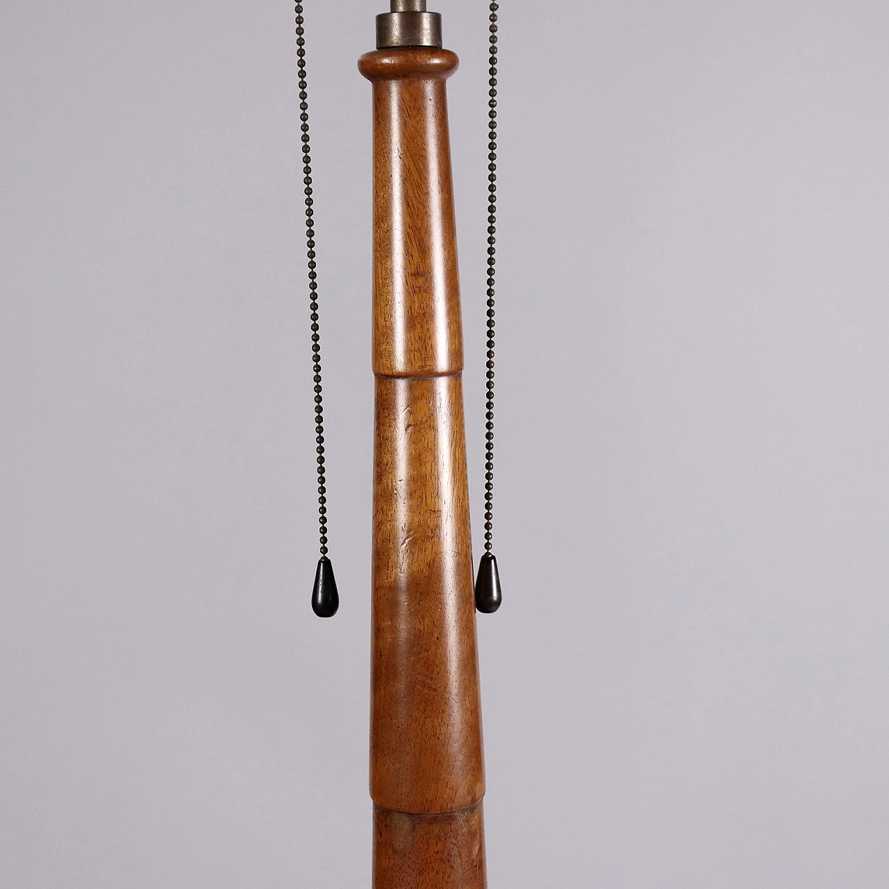 Lampada da terra con tavolino in faggio e noce, anni '50 6