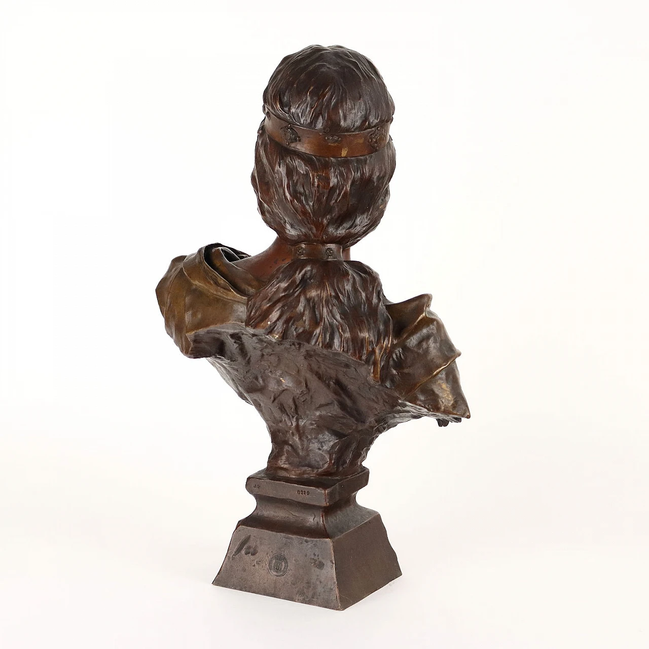 Bronze bust depicting The Sibyl by Emmanuel Villanis 7