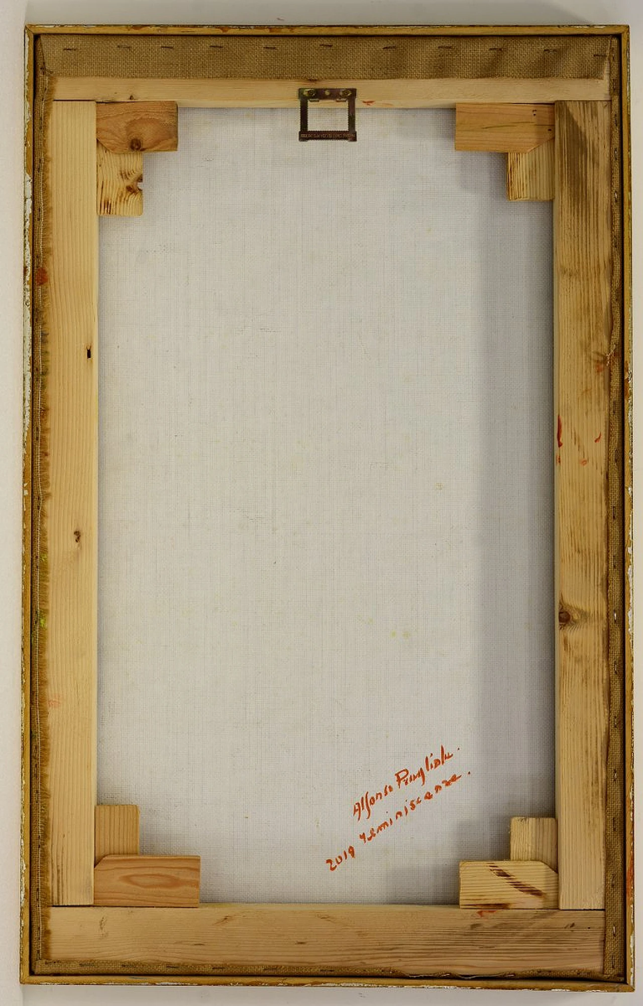 Paesaggio di Alfonso Pragliola, pittura mista su tela, anni 2000 5