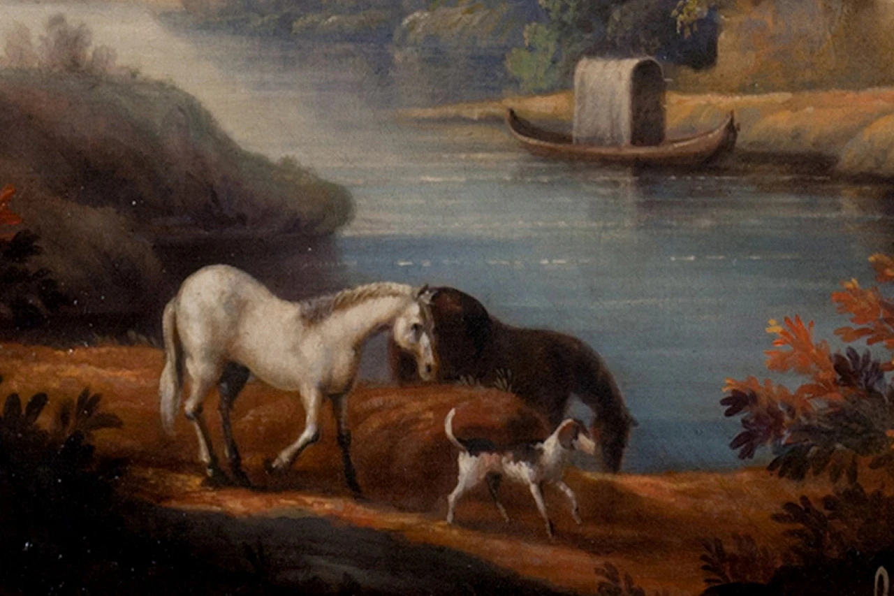 Paesaggio di Antonio Montini, incorniciato, anni 2000 3