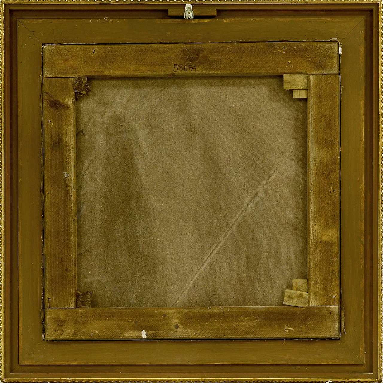 Paesaggio, Scena di N. Rubino, olio su tela, anni '80 5