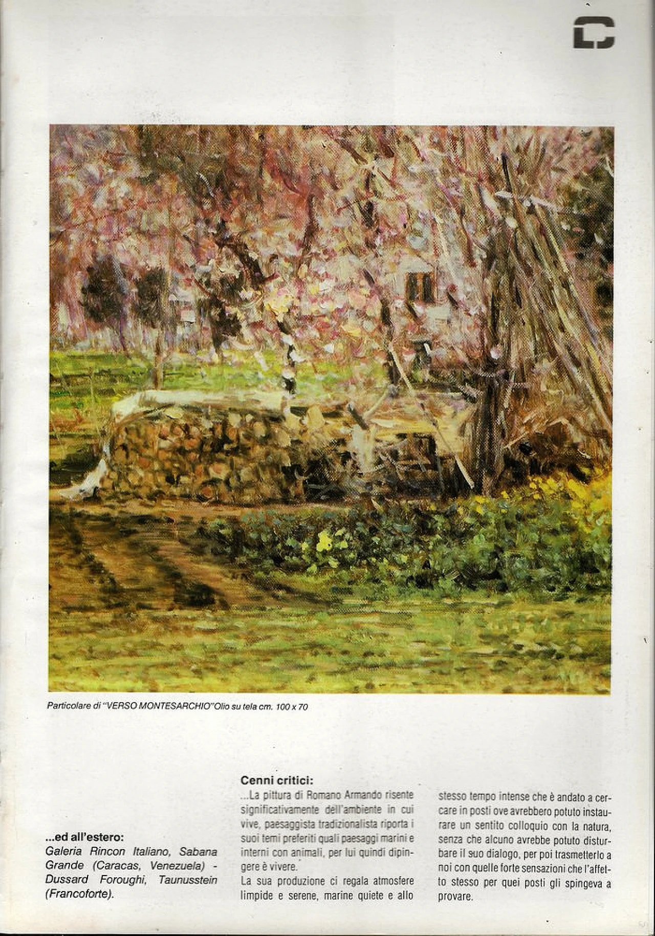 Nella stalla di Armando Romano, olio su tela, anni '80 12