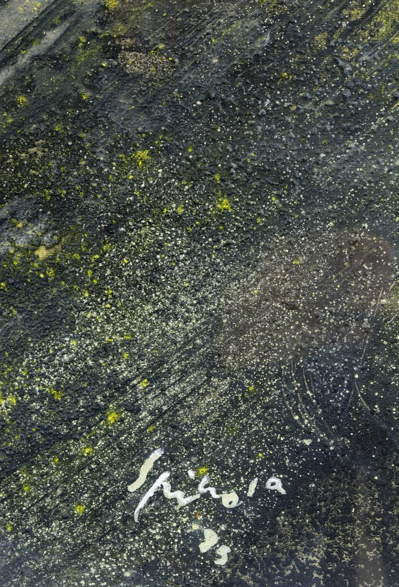 Notte di Domenico Spinosa, olio su tela con cornice, anni '70 5