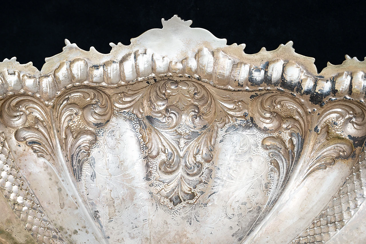 Centrotavola in argento massiccio con punzone N. 800, '900 3