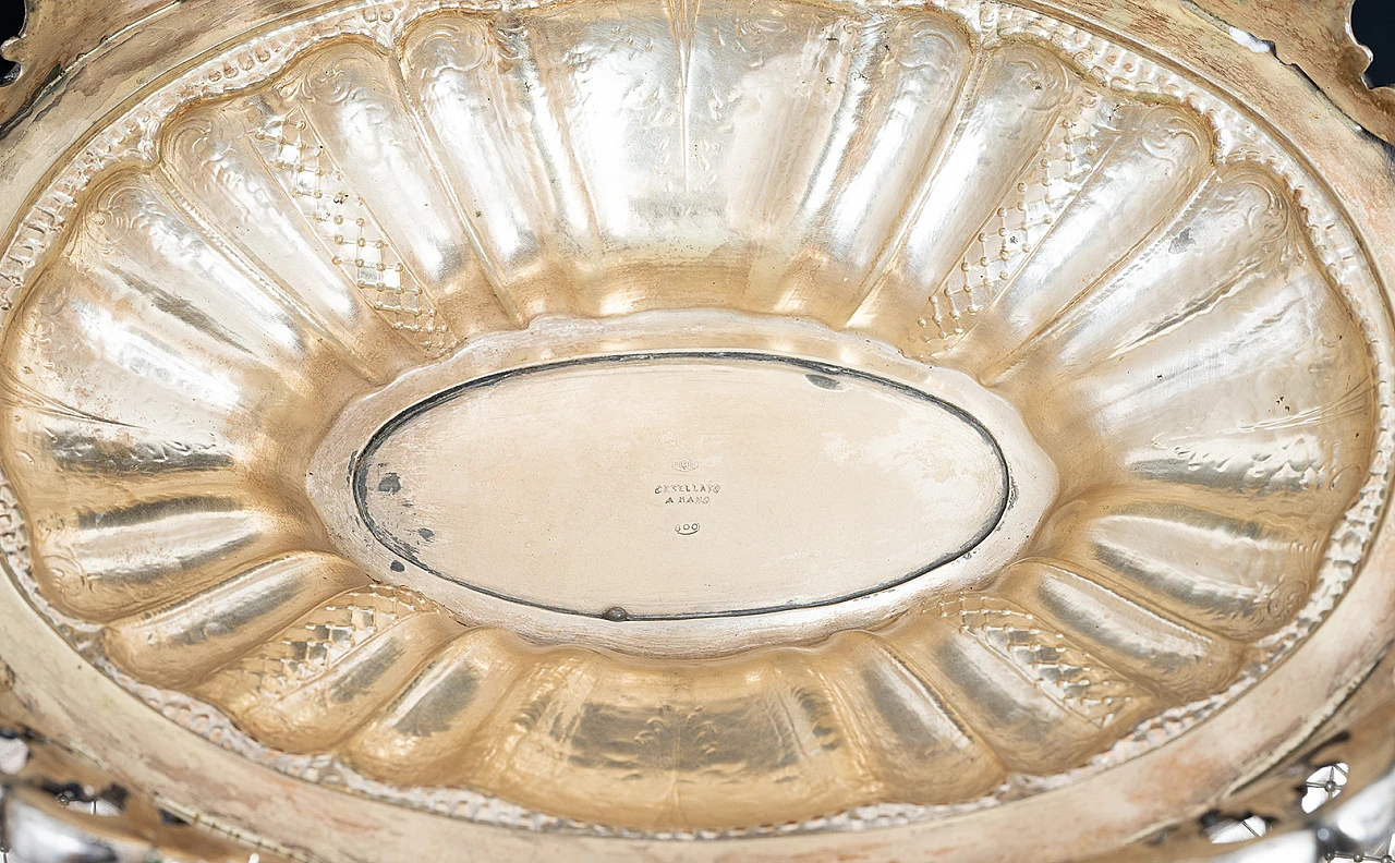 Centrotavola in argento massiccio con punzone N. 800, '900 5