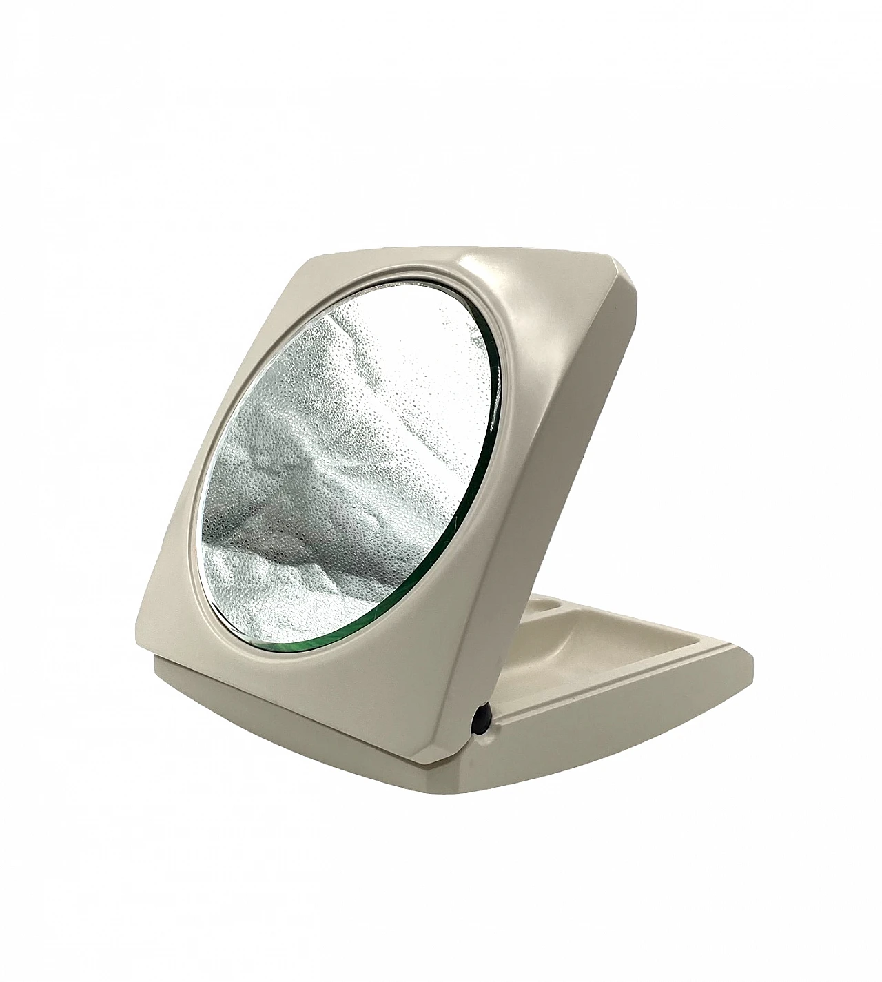 Specchio da tavolo o vanity bianca, 1970 1