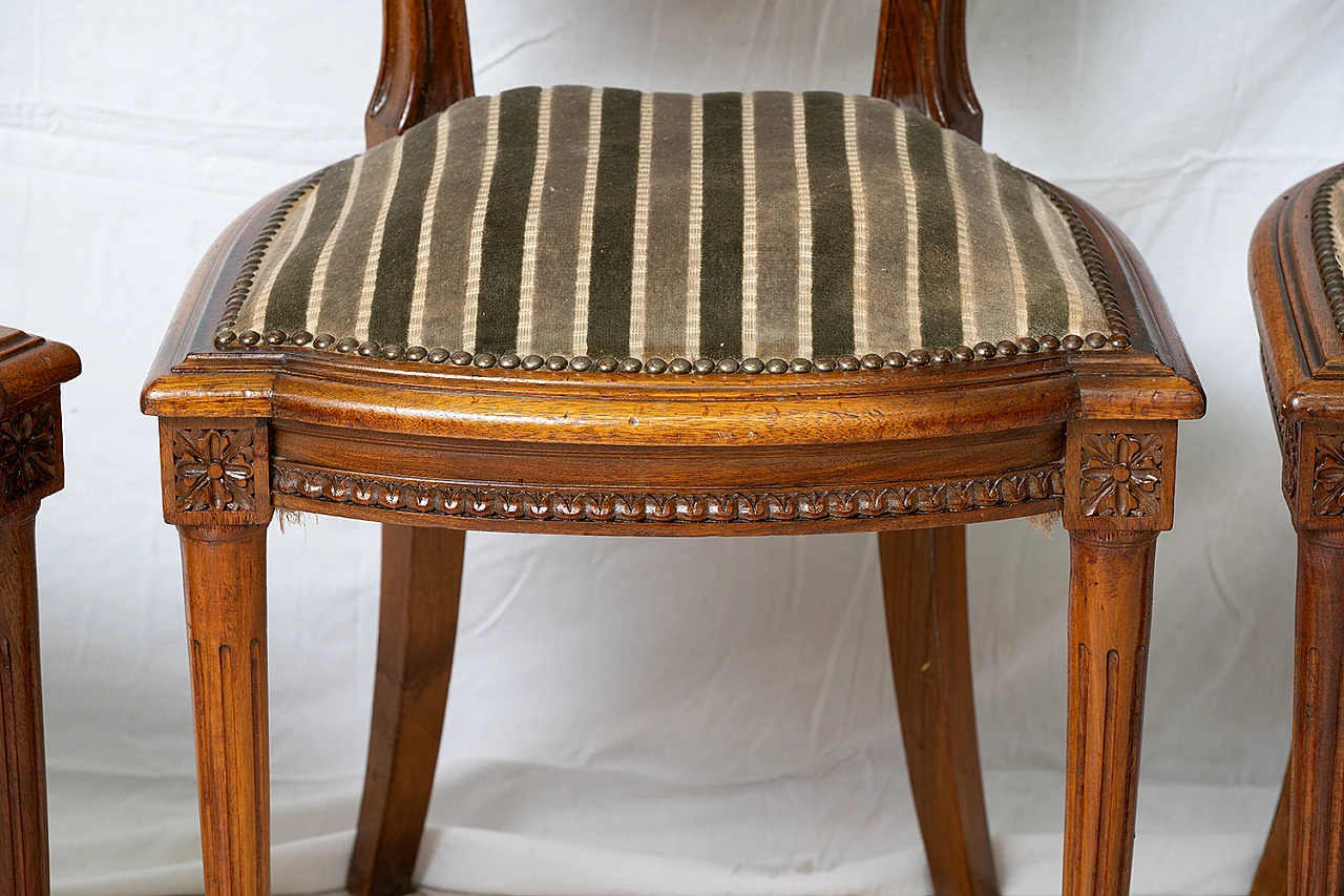 6 sedie a medaglione Napoleone III Francesi, '800 2