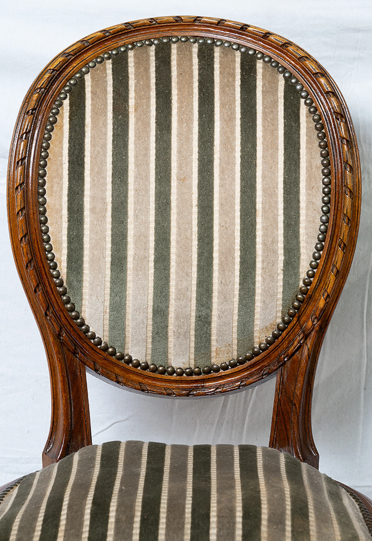 6 sedie a medaglione Napoleone III Francesi, '800 3