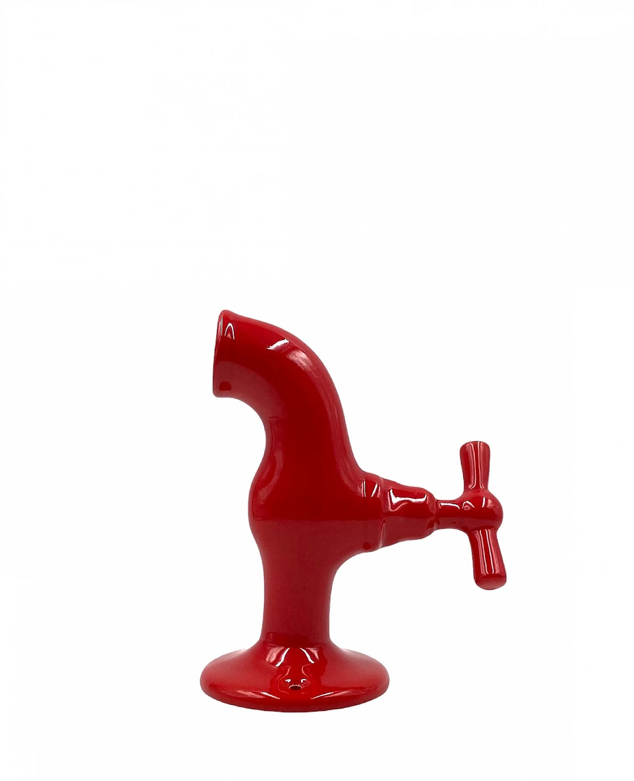 Red tap shaped ceramic, JC Peiré, France ca. 1970 1