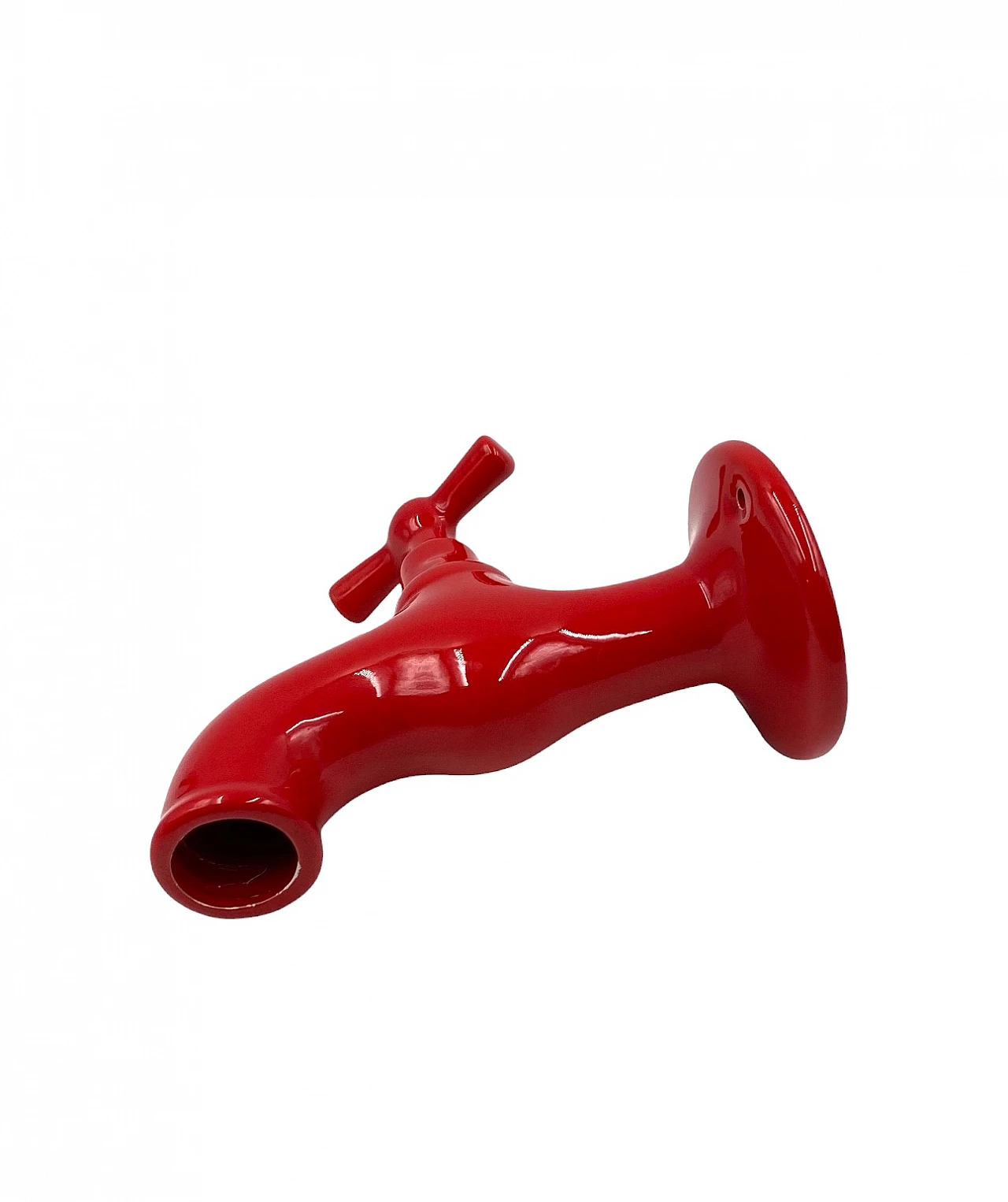 Red tap shaped ceramic, JC Peiré, France ca. 1970 6