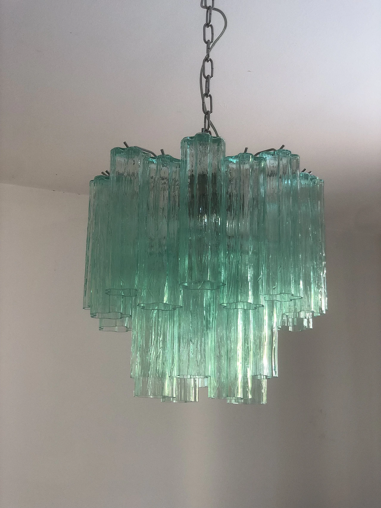 Murano glass chandelier in the style of Venini, late 20th century 1