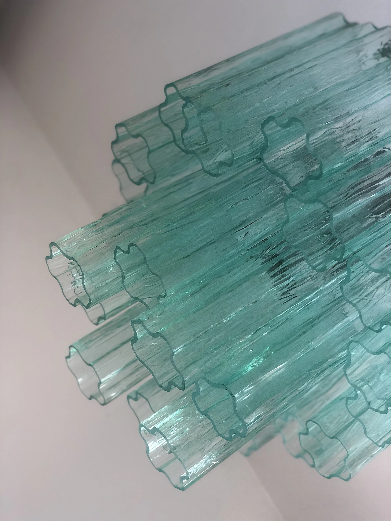 Murano glass chandelier in the style of Venini, late 20th century 5