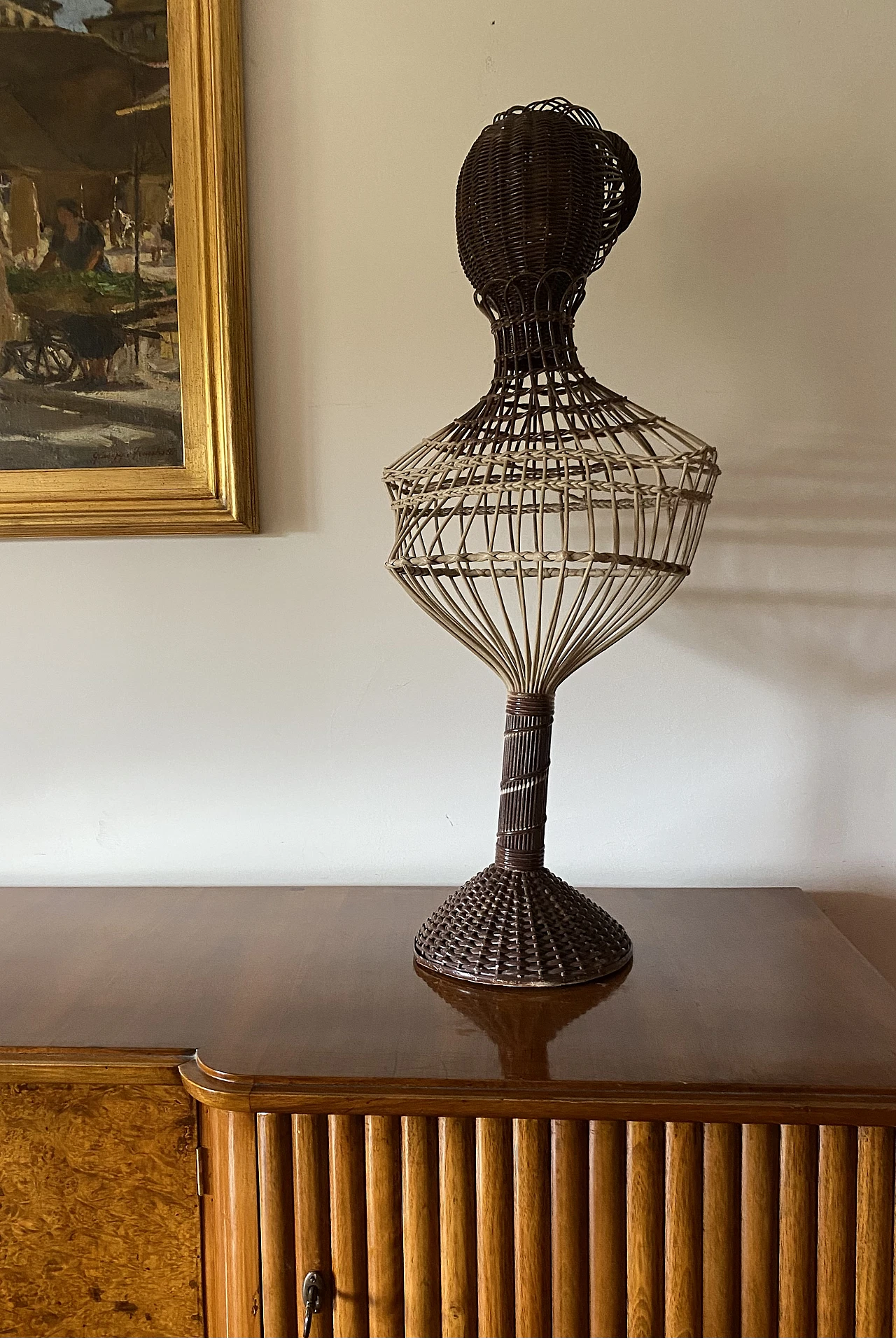 Manichino in vimini Posa Italia, anni '50 23