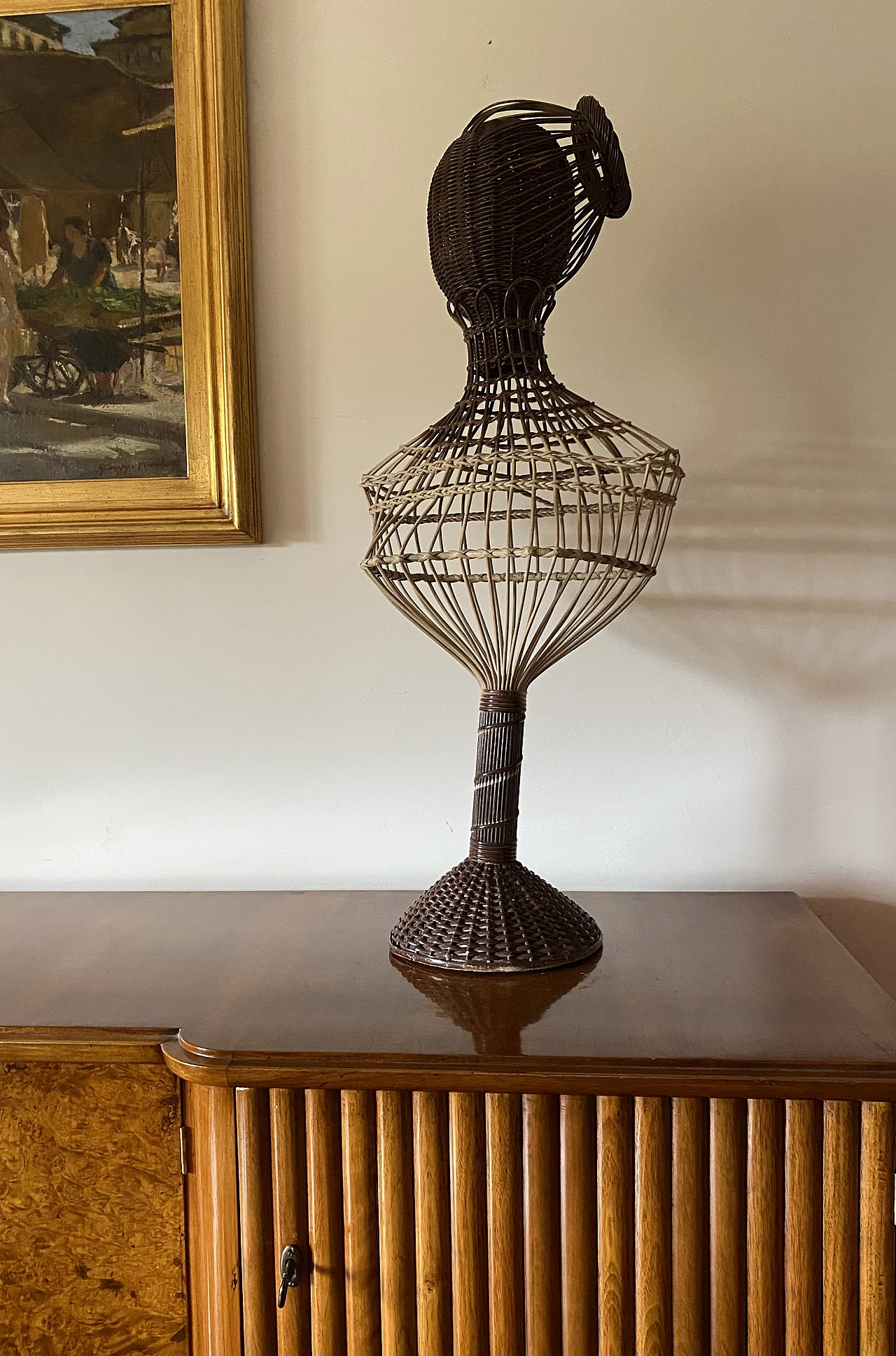 Manichino in vimini Posa Italia, anni '50 24