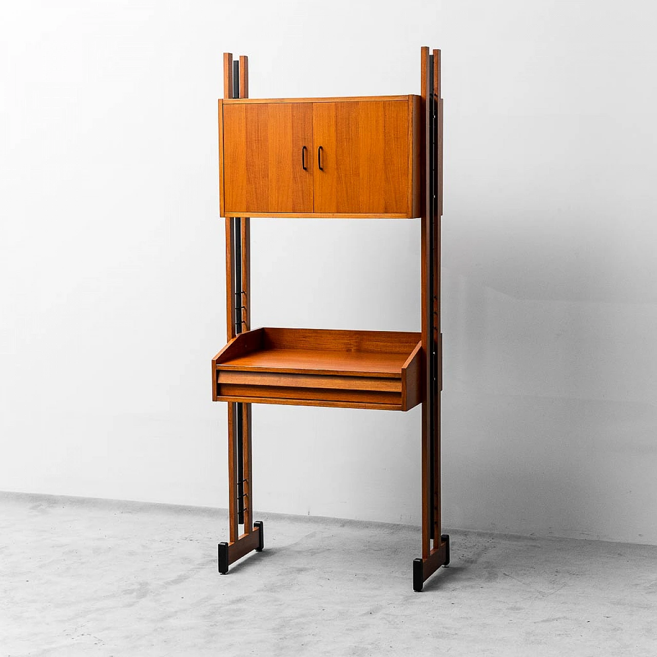 Mobile libreria in teak, anni 60 3