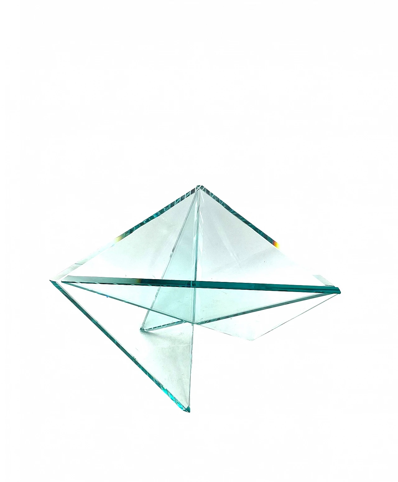 Postmodern molded glass centerpiece by RSVP, 1980s 3