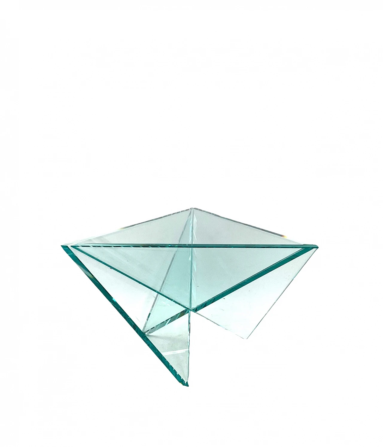 Postmodern molded glass centerpiece by RSVP, 1980s 4
